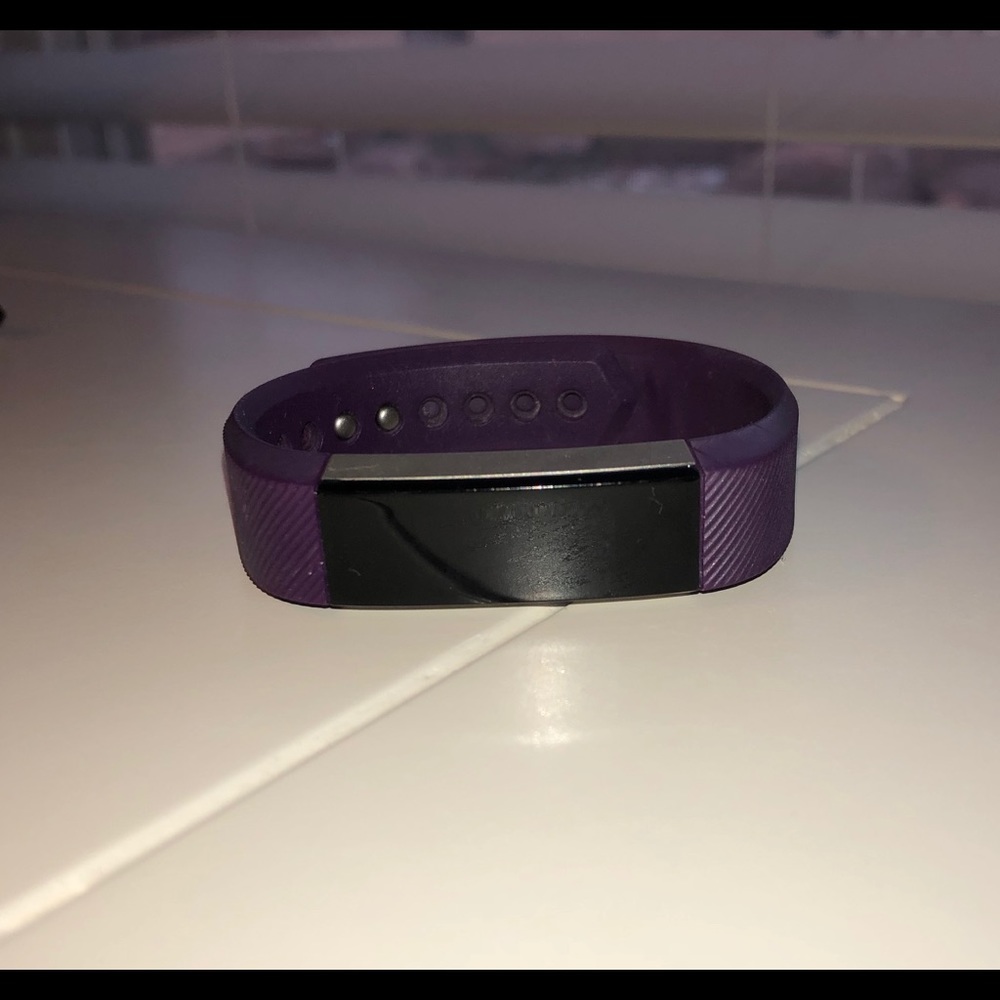 FitBit Alta, small with purple and black bands